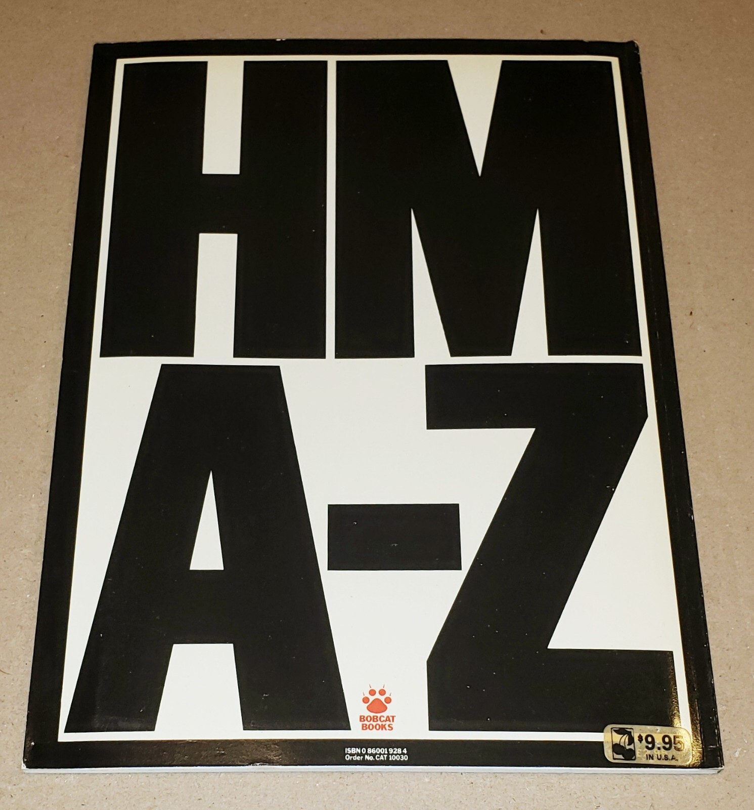 HM A-Z ULTRA RARE 1981 UK HEAVY METAL BOOK BRIAN HARRIGAN MINT- W/GUITAR INTACT