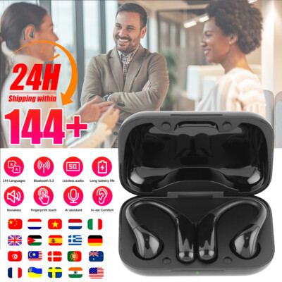 Universal Translator Earbuds 144+ Languages Real Time Online OffLine Translation