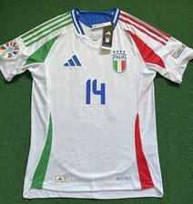 NWT Italy 2024 Away Euro Player Version Jersey “Chiesa 14” (Large)