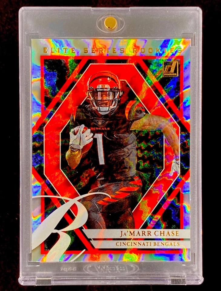 JA'MARR CHASE 新秀反光卡 SP 插入全息冲击精英遥控卡 - BENGALS — 第 2/4 张图片