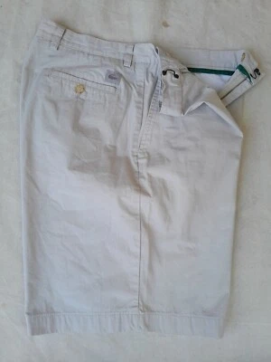 Short chino Lacoste vintage homme 36 pouces crème 100% coton fabriqué en Espa... - Photo 1/4