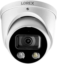 Lorex 4K Ultra HD Smart Deterrence IP Dome Camera Smart Motion Detection E893DD