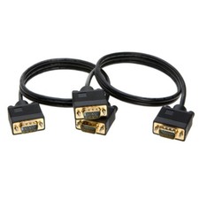 2-Pack- 3FT SVGA M/M 15 Pin Cable -HD Display TV Video Projector PC Monitor Cord