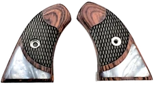 Grips fits North American Arms NAA Grips for Magnum .22 Rosewood & White Pearl 