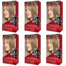Pack of (6) New Revlon ColorSilk Permanent Color, Dark Ash Blonde 60