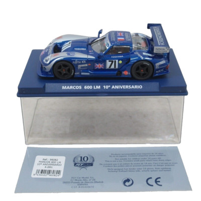 Slot Car FLY 1:32 MARCOS 600 LM 10°ANIVERSARIO Ref 96082 - Scalextric NSR SCX
