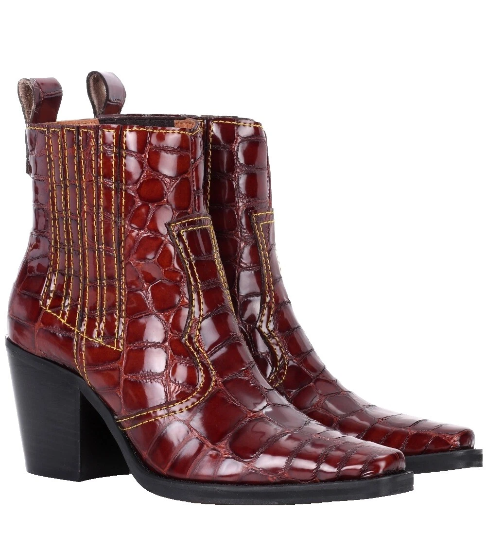 Charol Botas del Oeste sólido para De mujer