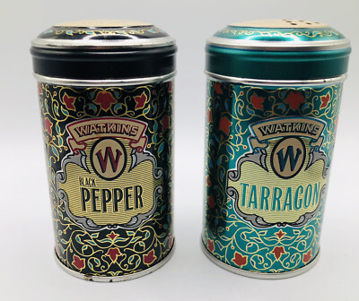 30s vintage Watkins Pepper 缶 can tin Vintage Watkins 1987 Limited Edition Collector' Spice Tins Pepper