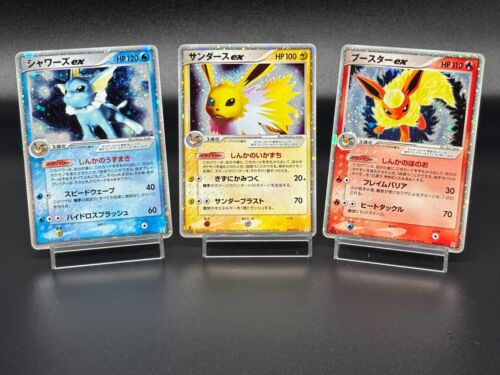 (MP) Vaporeon Jolteon Flareon ex Holon Research Tower 003/015 004/015 Japanese