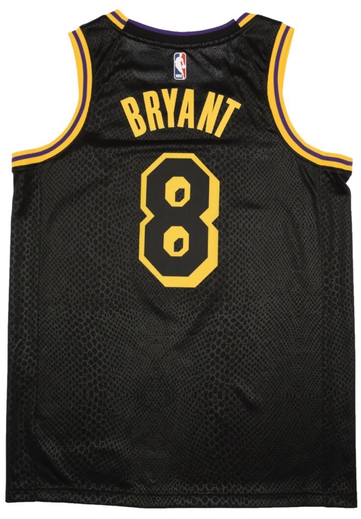 Nike Los Angeles Lakers Kobe Bryant Black Mamba City Edition Swingman Jersey Black/Gold