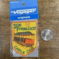 Vintage San Francisco cable car patch made in USA