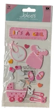 It's a Girl!  Baby ~Dimensional Scrapbook Sticker Embellishment~Jolee's Boutique