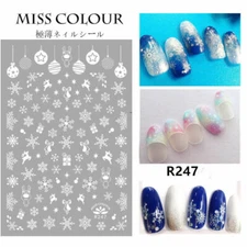 Christmas Nail sticker Snow Flakes Nail Decal Fun DIY Art