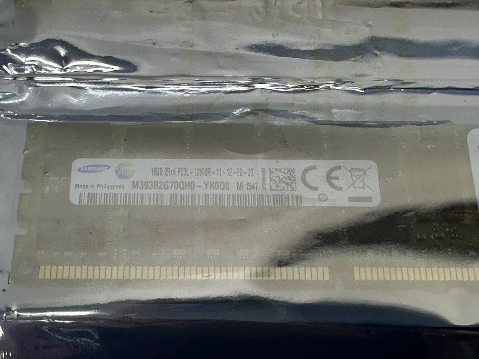 Samsung 32GB 2Rx4 PC3L-12800R DDR3 ECC REG Server Memory RAM M393B2G70QH0-YK0Q8 - Image 3 of 4