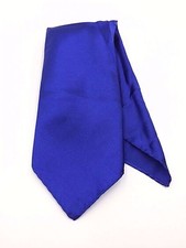  95 Bloomingdales Men Handkerchief Blue Solid Casual Dress Formal Pocket Square
