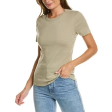 MICHAEL STARS LINDEN MADY SUPIMA HIGH NECK CREW TEE SHIRT (O/S) NWT $68