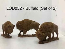 LOD Enterprises Barzso Plastic Figure Set LOD052 BUFFALO SET OF 3
