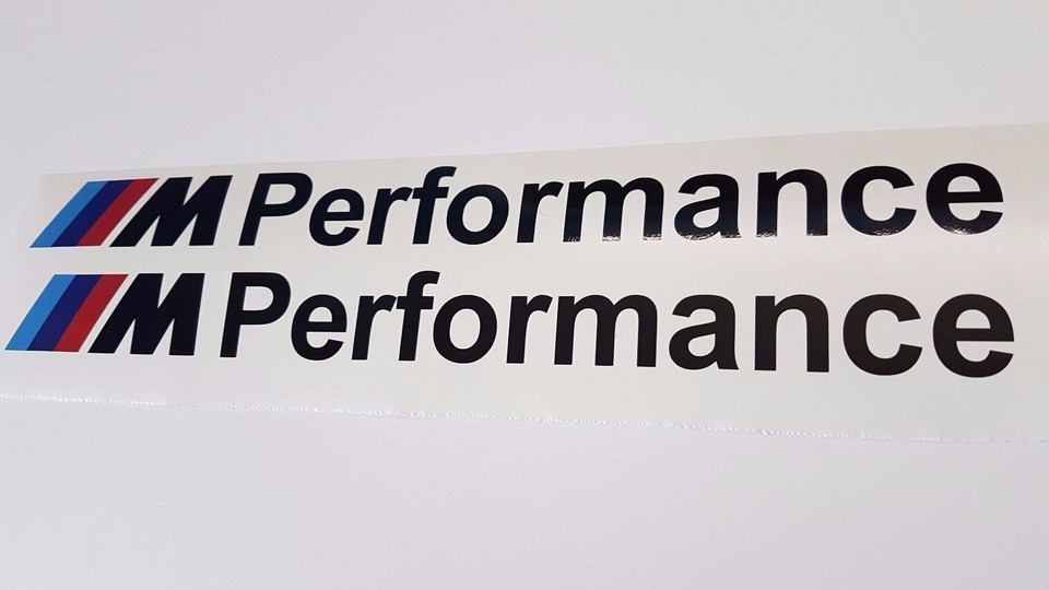 M Performance Stickers Black 20cm - 218 220 228 135 M235 M240 F22 F23 ...