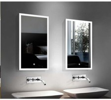 Bathroom Mirror LED - Mist LED Lighted Bathroom Vanity Mirror 19.7" x 35.5"