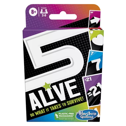Hasbro Gaming 5 Alive Card Game for Ages 8 and Up Fun Family Game New Unopened