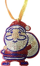 Popfizzy Handmade Santa Christmas Ornaments, Christmas Decor