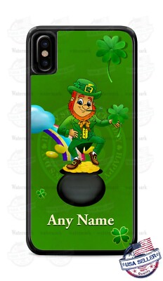 Happy St. Patrick's Day Leprechaun Gold Phone Case Cover for iPhone Samsung Gift