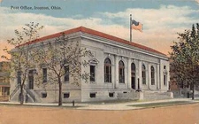 J74/ Ironton Ohio Postcard c1910 U.S. Post Office Building 56