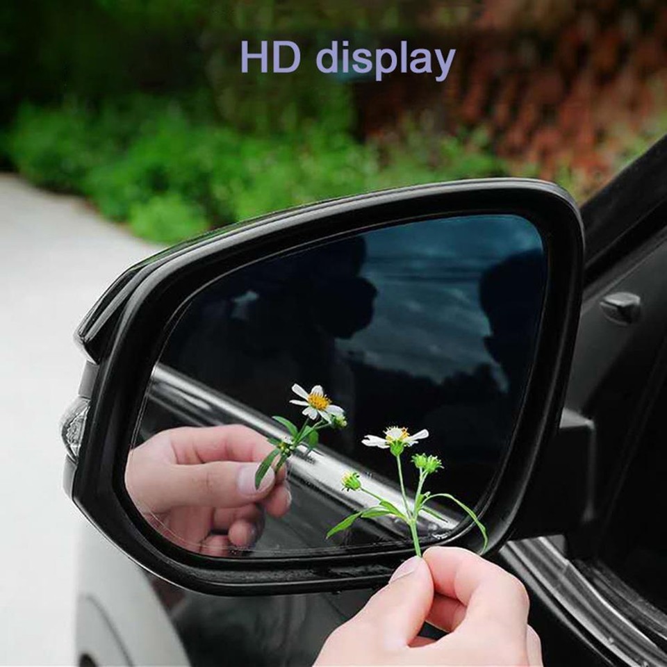AntiDazzling Side Rearview Mirror White/Blue Anti Glare for Tesla