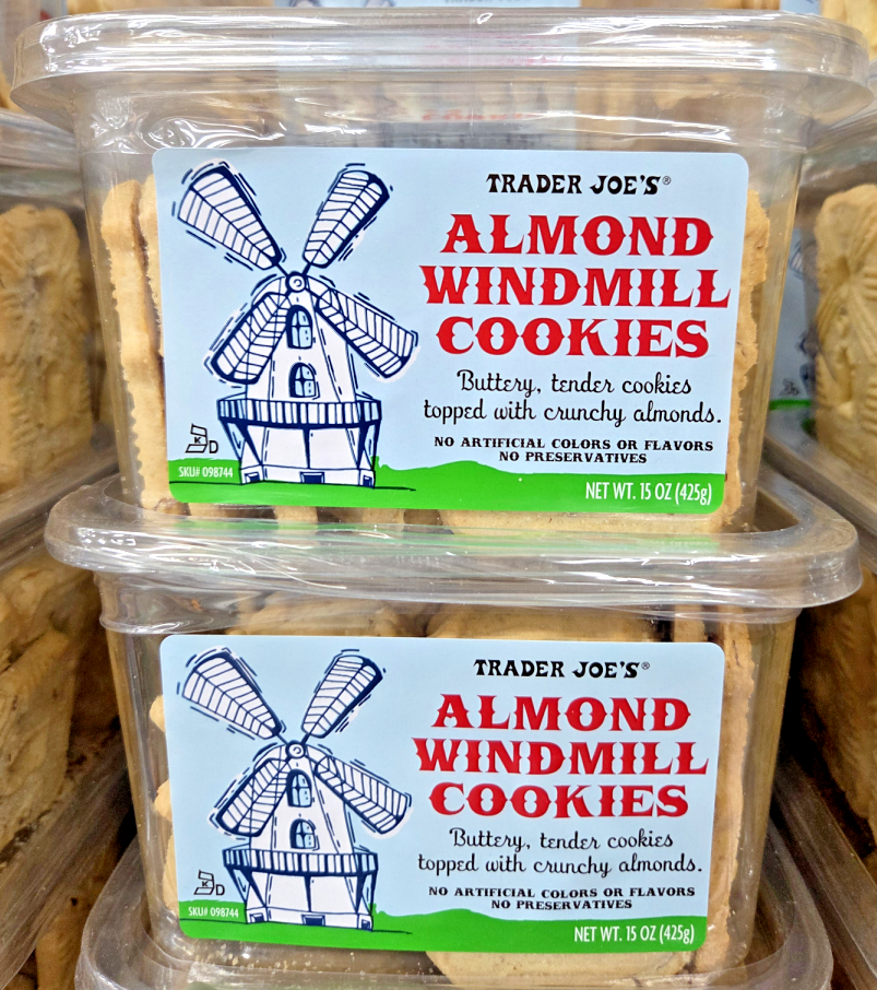 Trader Joe's Almond Windmill Cookies 15oz 425g (2 Tubs) | eBay