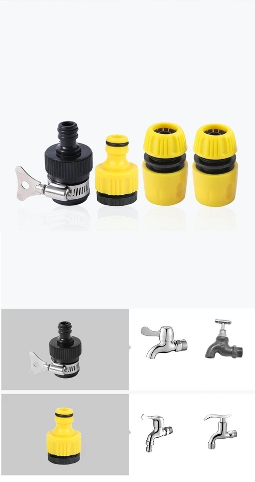 hose pipe spray gun high pressure garden lawn car wash watering tool pet shower - Image 4 of 4