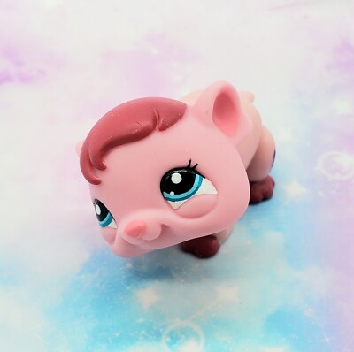 LPS little pet shop バーチャルペット　pig HASBRO Littlest Pet Shop # 2604 Pink Blind Bag Guinea Pig Blue Eyes Euro