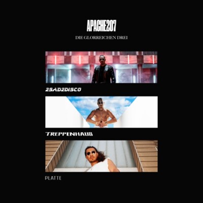 APACHE 207 - DIE GLORREICHEN DREI|2SAD2DISCO|TREPPENHAUS|PLATTE  3 CD NEU