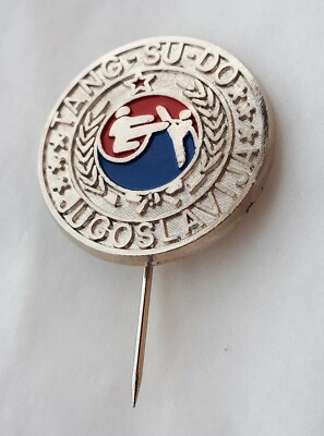 Tang Soo Do, TANG - SU-DO, Korean martial art,  Yugoslavia vintage pin, badge !