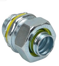 NEW 15PK HUBBELL 3/4" STRAIGHT LIQUID TIGHT CONDUIT CONNECTOR MPN 3403-8