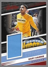 2017-18 Panini Absolute Gary Harris PG-GHR Pre-Game Materials/199 Denver Nuggets