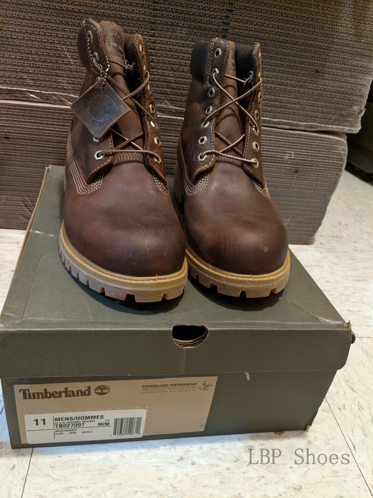 Aeródromo Endurecer Malgastar Timberland Men&#039;s 6 inch Premium Boot Anniversary Edition 27097 Brown  Leather M D | eBay