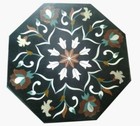 18 " Marmor Table Top Semi Precious Steine Inlay Arbeit Heim Dekor