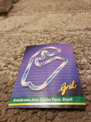 1992 Grid Motorcard Formula 1 Autodromo Jose Carlos Pace Brazil #118