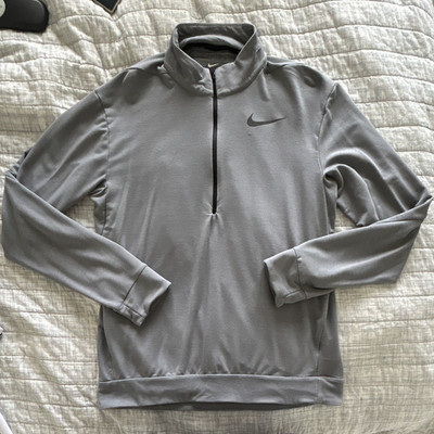 Nike Dri-FIT Gray Quarter Zip Men's Size M