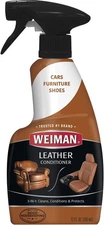 Weiman LEATHER CONDITIONER CLEANER Protect Restore Car Auto Seat Sofa 12oz spray