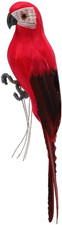 Red Artificial Parrot Life Size Foam Feather Parrot Macaw Birds