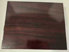 Quality Importers Beautiful Dark Wood Cigar Humidor 10" X 9" X 3"