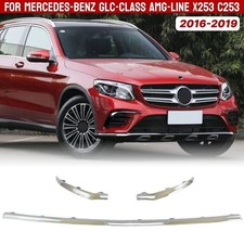 Chrom Für Mercedes-Benz GLC-Klasse AMG-Line X253 C253 16-19 Front Spoiler Lippe Chrom Für Mercedes-Benz GLC-Klasse AMG-Line X253 C253 16-19 Front Spoiler Lippe