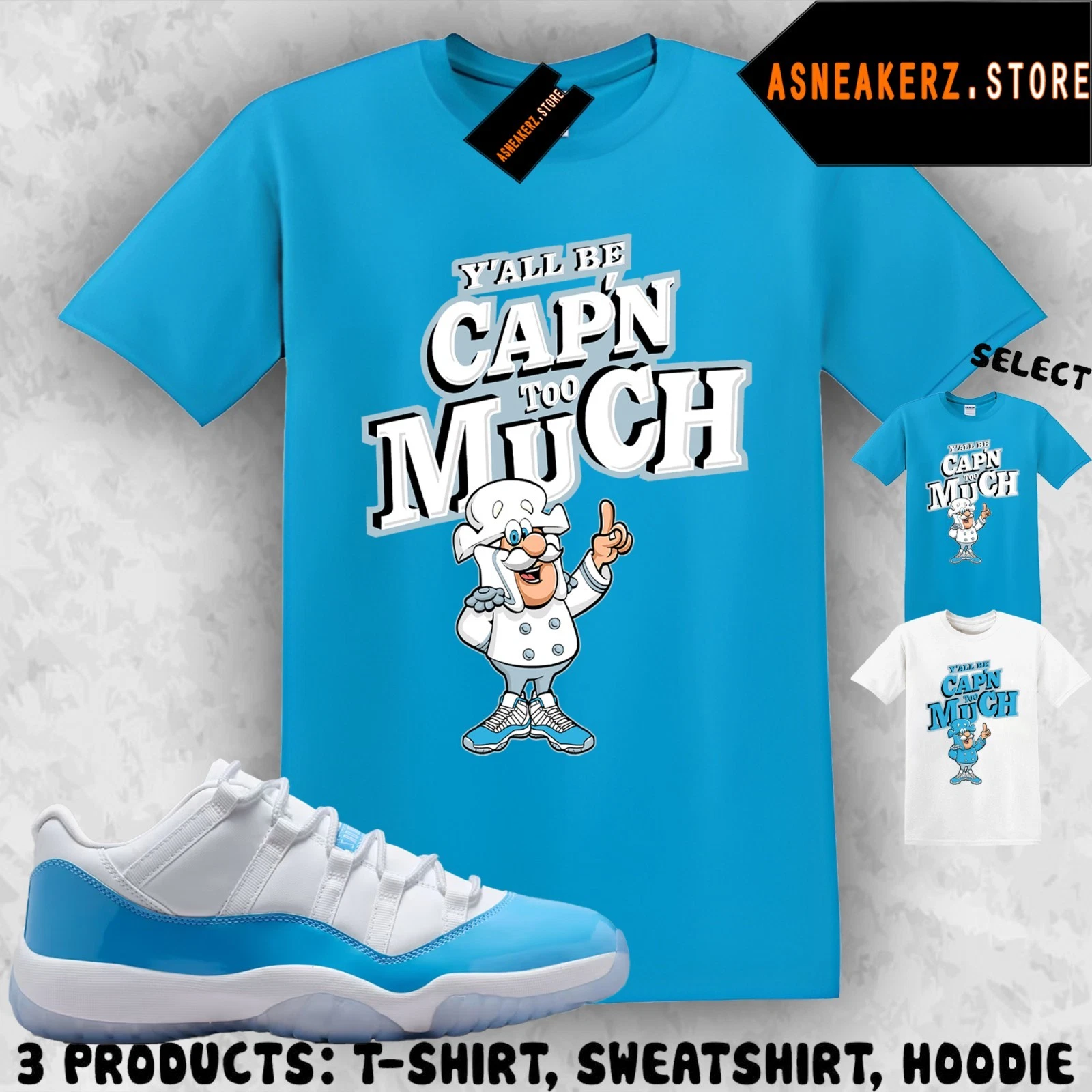 Shirt Match AJ 11 Low University Blue 2026 Sneaker Matching Sneakerhead Captain
Opens in a new windo
