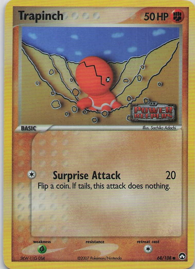 Trapinch Reverse Holo Common Power Keepers 68/108 NM