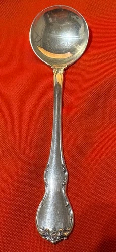 Towel Sterling, vintage, French Provincial Cream Soup spoon, 6.25, 37.6 gm