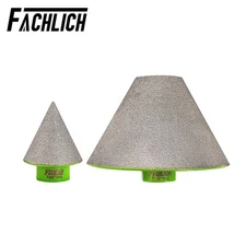 2pcs 1-3/8" 3-1/4" Diamond Chamfer Bit Cone Milling Hole Saw Countersink 35/82mm