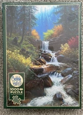 NEW Sealed Cobble Hill "Mountain Cascade" 1000 Pc Jigsaw Puzzle Bears w/Poster