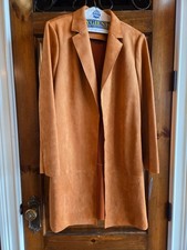 tommy hilfiger women's faux suede coat Large -nwt