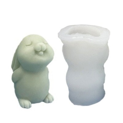 Rabbit Shape Resin Molds for DIY Soap Fondant Decorations Easter Gift